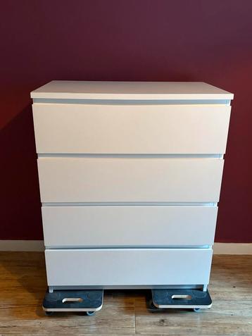 Witte Malm ladekast IKEA - 4 lades
