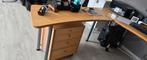 Verstelbaar Computerbureau met Ladekastjes, Huis en Inrichting, Bureaus, Ophalen, In hoogte verstelbaar, Gebruikt, Bureau
