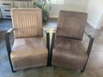 2x Stoel Fauteuil met Armleuning, Ophalen, Overige materialen, 75 tot 100 cm, Zo goed als nieuw