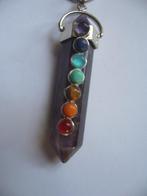 LEUKE KETTING MET HANGER O.A. MET AMETHIST, Sieraden, Tassen en Uiterlijk, Antieke sieraden, Verzenden, Overige materialen, Ketting