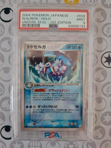PSA 9 Walrein Holo 1st Edition - Zeldzaam! beschikbaar voor biedingen