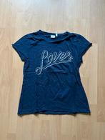 Donkerblauw dames shirt met tekst van Anti Blue maat L, Gedragen, Anti Blue, Blauw, Maat 42/44 (L)