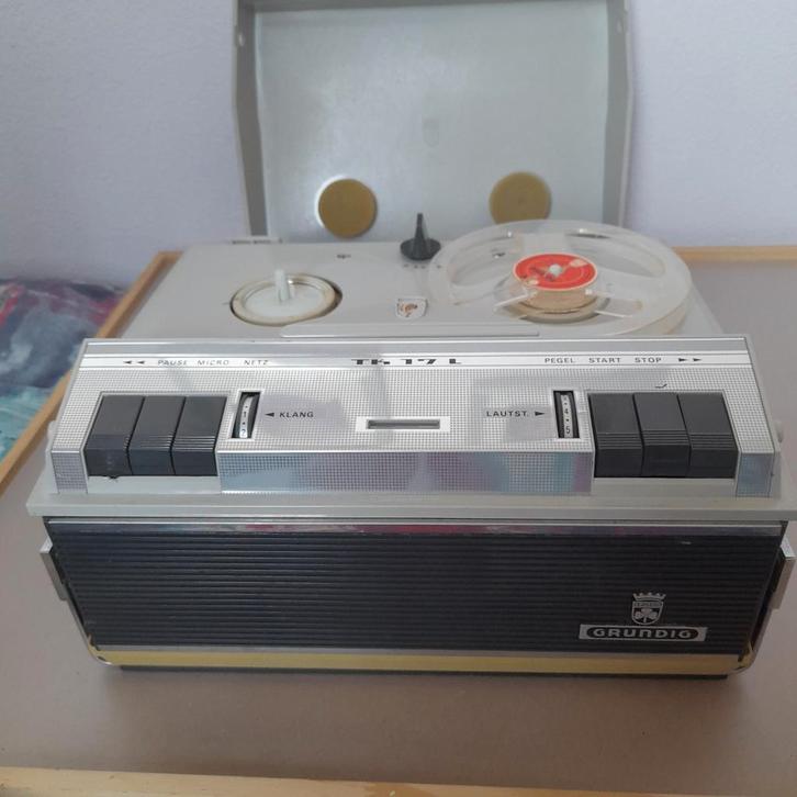 Grundig TK 17 L Bandrecorder - Vintage, Audio, Tv en Foto, Bandrecorders, Bandrecorder, Met stofkap, Ophalen