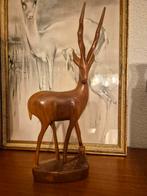 Vintage houten hert, Ophalen of Verzenden