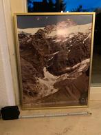 Berglandschap met gouden lijst, Ophalen of Verzenden