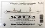 (80) Bouwplaat kernenergie onderzoeksschip Otto Hahn 1/250, Overige merken, Ophalen of Verzenden, 1:200 of kleiner, Zo goed als nieuw