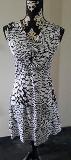 Enjoy dames jurkje zwart-wit maat L, Maat 38/40 (M), Verzenden, Wit, Enjoy