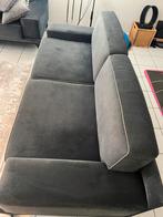 Moderne grijze stoffen bank - EnzaHome - nieuw, Ophalen, 75 tot 100 cm, Zo goed als nieuw, Rechte bank