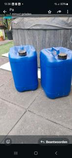 Jerrycans 2x 25 L, Minder dan 75 liter, Ophalen of Verzenden, Zo goed als nieuw, Kunststof