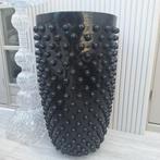 Mega grote zwarte noppen bloempot vaas hotel chique 1 m!, Ophalen, Zwart, Zo goed als nieuw, X