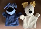 Woezel en Pip handpoppen poppenkastpoppen hond, Ophalen of Verzenden, Gebruikt, Hond
