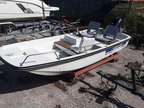 Dell quay dory 13 met yamaha 4takt, Watersport en Boten, Vis- en Consoleboten, Zo goed als nieuw, Tot 10 pk, 3 tot 6 meter, Benzine