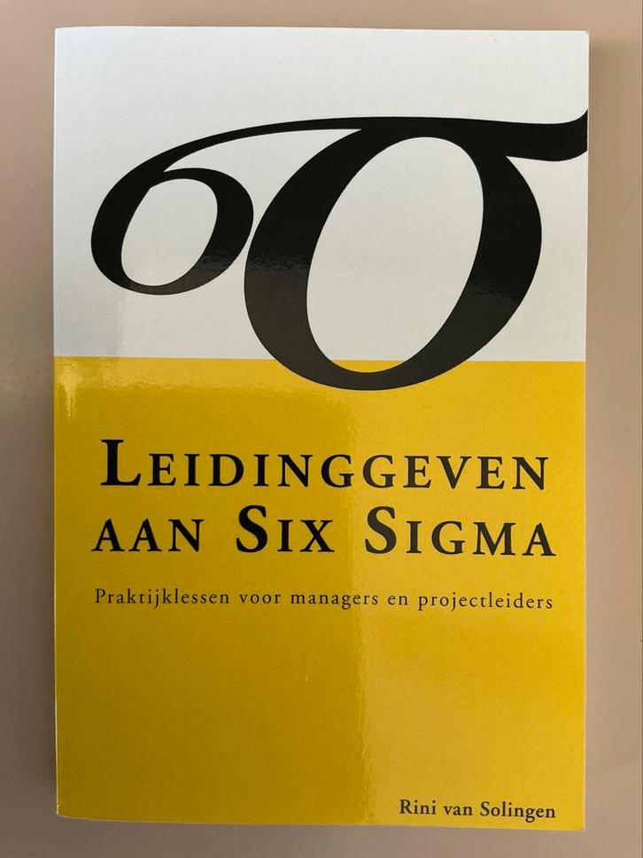 Rini van Solingen - Leidinggeven aan Six Sigma, Boeken, Wetenschap, Zo goed als nieuw, Ophalen of Verzenden