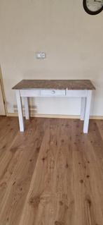 Tafel met marmeren plaat, Ophalen, 50 tot 75 cm, Rechthoekig, 100 tot 150 cm