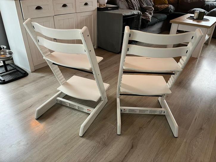 2 STOKKE kinderstoelen, Kinderen en Baby's, Kinderstoelen, Gebruikt, Meegroeistoel, Aanschuifbaar, Ophalen