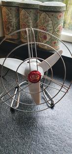 Vintage goedwerkende ventilator bjm Italy, Witgoed en Apparatuur, Ventilatoren, Ophalen of Verzenden, Gebruikt, Tafelventilator