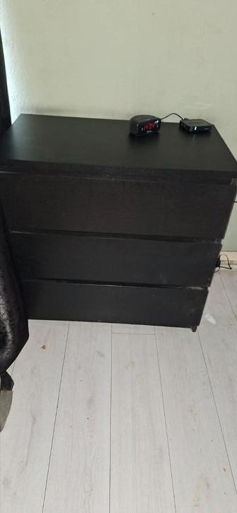 Ikea Malm ladekast zwart - afbeelding 2