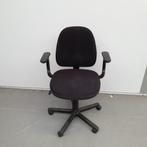 RH Logic bureaustoel - zwarte stof, Ophalen, Gebruikt, Zwart