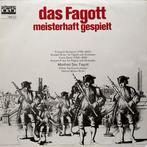 LP - Das Fagott, meisterhaft gespielt - Manfred Sax, fagott, Cd's en Dvd's, Vinyl | Klassiek, Ophalen of Verzenden, Zo goed als nieuw