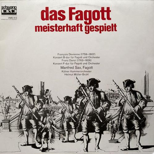 LP - Das Fagott, meisterhaft gespielt - Manfred Sax, fagott, Cd's en Dvd's, Vinyl | Klassiek, Zo goed als nieuw, 12 inch, Ophalen of Verzenden