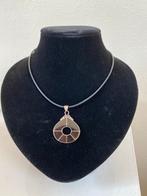 Hanger zilver met onyx, Ophalen of Verzenden, Zilver