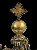 Grote 18e eeuws Zilver Vuurverguld Kroon  Heilige Madonna, Antiek en Kunst, Antiek | Goud en Zilver, Verzenden, Zilver