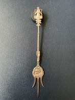 Zilveren souvenir vork met Hollands tafereel, Antiek en Kunst, Antiek | Bestek, Ophalen of Verzenden