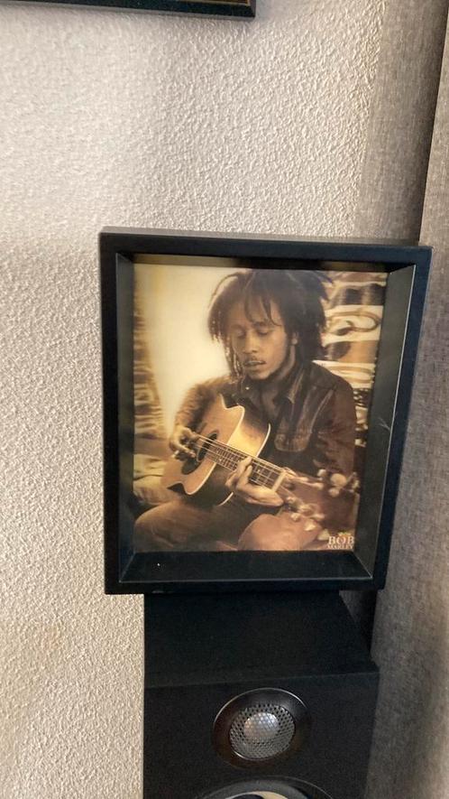 Bob  Marley exclusief hologram 3 D portret in lijst zgan, Antiek en Kunst, Kunst | Tekeningen en Foto's, Ophalen of Verzenden