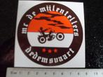 sticker motorclub de mijlentellers dedemsvaart logo mc, Verzamelen, Stickers, Bedrijf of Vereniging, Zo goed als nieuw, Verzenden