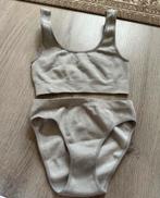 Grijze seamless twopiece set top en high waist broek Primark, Primark, Ophalen of Verzenden, Grijs, Setje