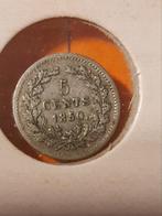 5 cents Willem 111 1850, Postzegels en Munten, Munten | Nederland, Ophalen of Verzenden, Koning Willem III, 5 cent