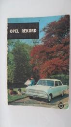 ANWB OPEL REKORD TECHNISCHE GEGEVENS, Ophalen of Verzenden