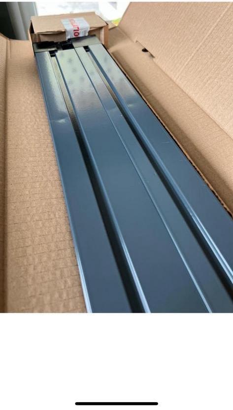 Nieuwe antraciete plissé hordeur Allure s900 schuifpui, Doe-het-zelf en Verbouw, Rolluiken, Nieuw, 200 cm of meer, Minder dan 100 cm