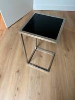 Eric Kuster Side table zilver/zwart, Huis en Inrichting, Ophalen, Minder dan 55 cm, Metaal of Aluminium, Zo goed als nieuw