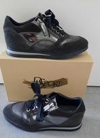 DLSPORT Italiaanse Sneakers - Grijs Leer - Maat 39, Ophalen of Verzenden, Grijs, DL Sport, Sneakers of Gympen