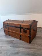 Antieke dekenkist met metalen details, Antiek en Kunst, Ophalen