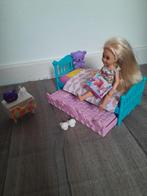 Barbie Club Chelsea Pop & Bedtijd, Kinderen en Baby's, Speelgoed | Poppen, Ophalen of Verzenden, Zo goed als nieuw, Barbie