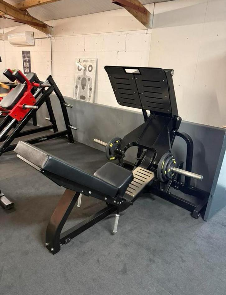 Plate loaded Squatpress / legpress / beinpresse Nieuw, Sport en Fitness, Fitnessmaterialen, Gebruikt, Overige typen, Armen, Benen