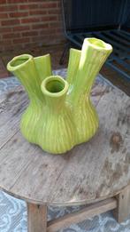 Daankromhout Tulpenvaas - Groen Keramiek, Ophalen