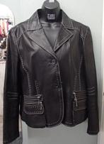 JURGEN MICHAELSEN JASJE LEER MT 40, Kleding | Dames, Maat 38/40 (M), Zwart, Ophalen of Verzenden, Zo goed als nieuw