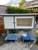 Nog mooi groot Konijnenhok voor buiten grijs wit, Dieren en Toebehoren, Ophalen, 90 cm of meer, Konijn, Hok