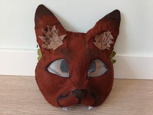 Prachtige Therian Vossen mask, Hobby en Vrije tijd, Kostuums, Theaterbenodigdheden en LARP, Nieuw, Overige typen, Ophalen of Verzenden