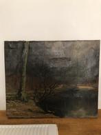 KUNST SCHILDERIJ OLIE OP DOEK MONIQUE DE CLERCQ BOS DONKER, Antiek en Kunst, Kunst | Schilderijen | Modern, Ophalen of Verzenden