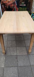 massief eiken eettafel, Huis en Inrichting, Tafels | Eettafels, Ophalen, 100 tot 150 cm, 50 tot 100 cm, Zo goed als nieuw