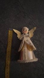 Vintage kerstengel met porseleinen hoofdje, Ophalen of Verzenden, Gebruikt