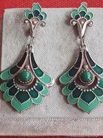 Mooie vintage tegen oorbellen., Sieraden, Tassen en Uiterlijk, Oorbellen, Ophalen of Verzenden, Zo goed als nieuw, Zilver, Overige materialen
