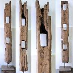 Houten Paal huis Indonesie HP5 Beeld Kunst Sumatra Indie, Antiek en Kunst, Ophalen of Verzenden