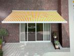 3x Luifel wit/geel 4.5 meter met 3m uitval nieuw, Tuin en Terras, Zonneschermen, Ophalen, Nieuw, 150 tot 300 cm, 250 cm tot 450 cm