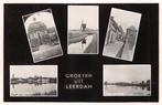 Leerdam hofje Molens Zuidwal Wiel Gezicht op Leerdam 1950, Verzenden, Voor 1920, Gelopen, Zuid-Holland