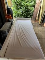 Uitschuifbaar bed met 2 matrassen, Ophalen, 90 cm, Eenpersoons, Wit